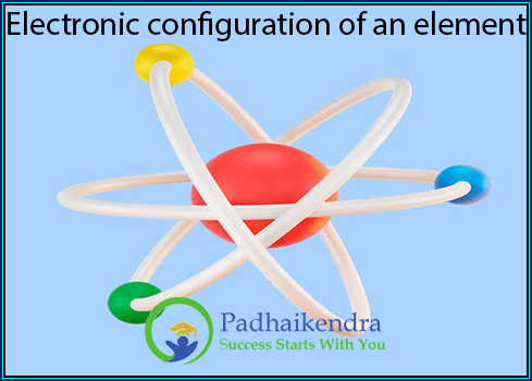 Electronic configuration of an element